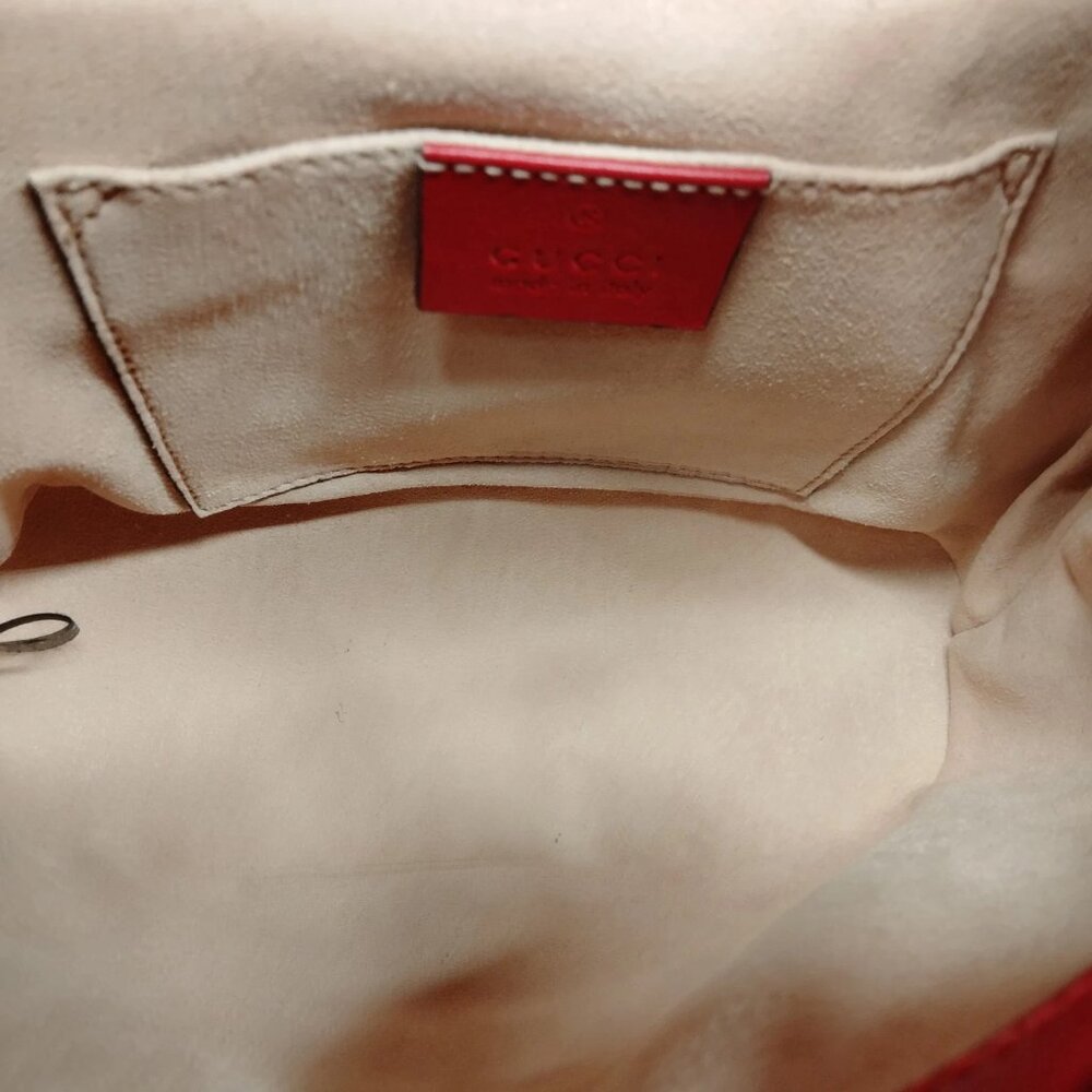 Authentic Gucci GG Marmont Mini Red Backpack | Quilted Leather Designer Bag - Picture 10 of 16